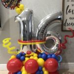 1 Balloon Bouquet Age 8 - SkyHighBalloons305 - Miami FL