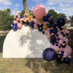11 Organic Balloon Garland Exterior - SkyHighBalloons305 - Miami FL