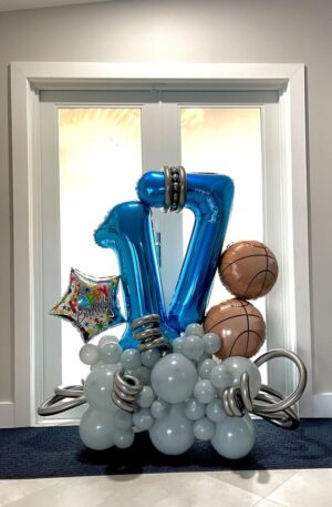 14 Balloon Bouquet Sports - SkyHighBalloons305 - Miami FL