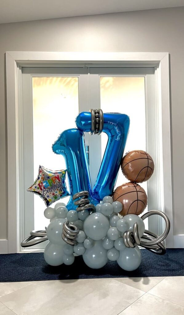 14 Balloon Bouquet Sports - SkyHighBalloons305 - Miami FL