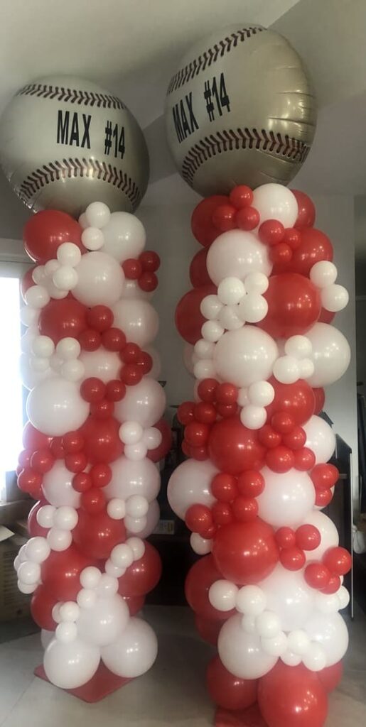 18 Organic Balloon Columns - SkyHighBalloons305 - Miami FL