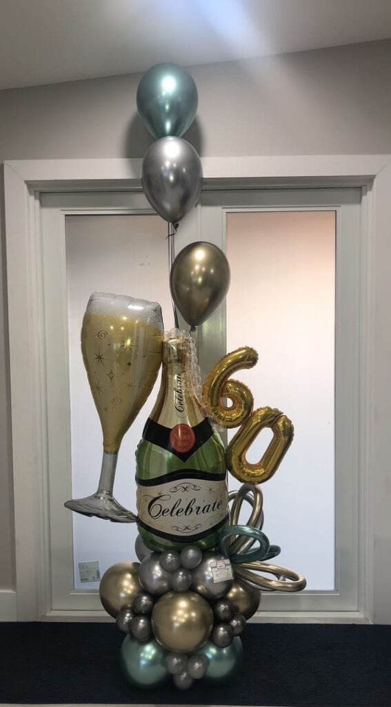 4 Balloon Bouquet Deluxe 4 - SkyHighBalloons305 - Miami FL