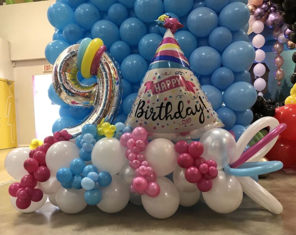 4 Balloon Bouquet Deluxe - SkyHighBalloons305 - Miami FL