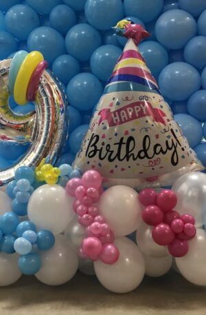 4 Balloon Bouquet Deluxe - SkyHighBalloons305 - Miami FL