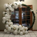 6 Half Circle Garland on Frame 2 - SkyHighBalloons305 - Miami FL