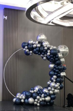 6 Half Circle Garland on Frame - SkyHighBalloons305 - Miami FL