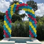 9 Balloon Arch Exterior - SkyHighBalloons305 - Miami FL