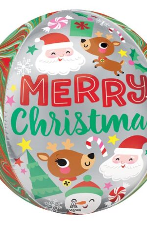 16" Christmas Buddies Orbz Balloon skyhighballoons305.com