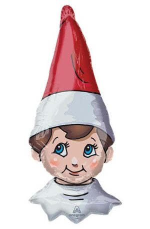 38" The Elf On The Shelf Head Balloon skyhighballoons305.com