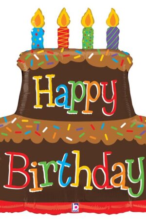 37" Chocolate Cake Balloon skyhighballoons305.com