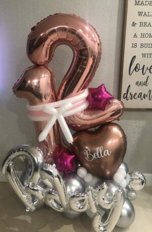 Balloon Bouquet Number - SkyHighBalloons305 - Miami FL